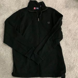 Men’s Black Quarter Zip Sweater